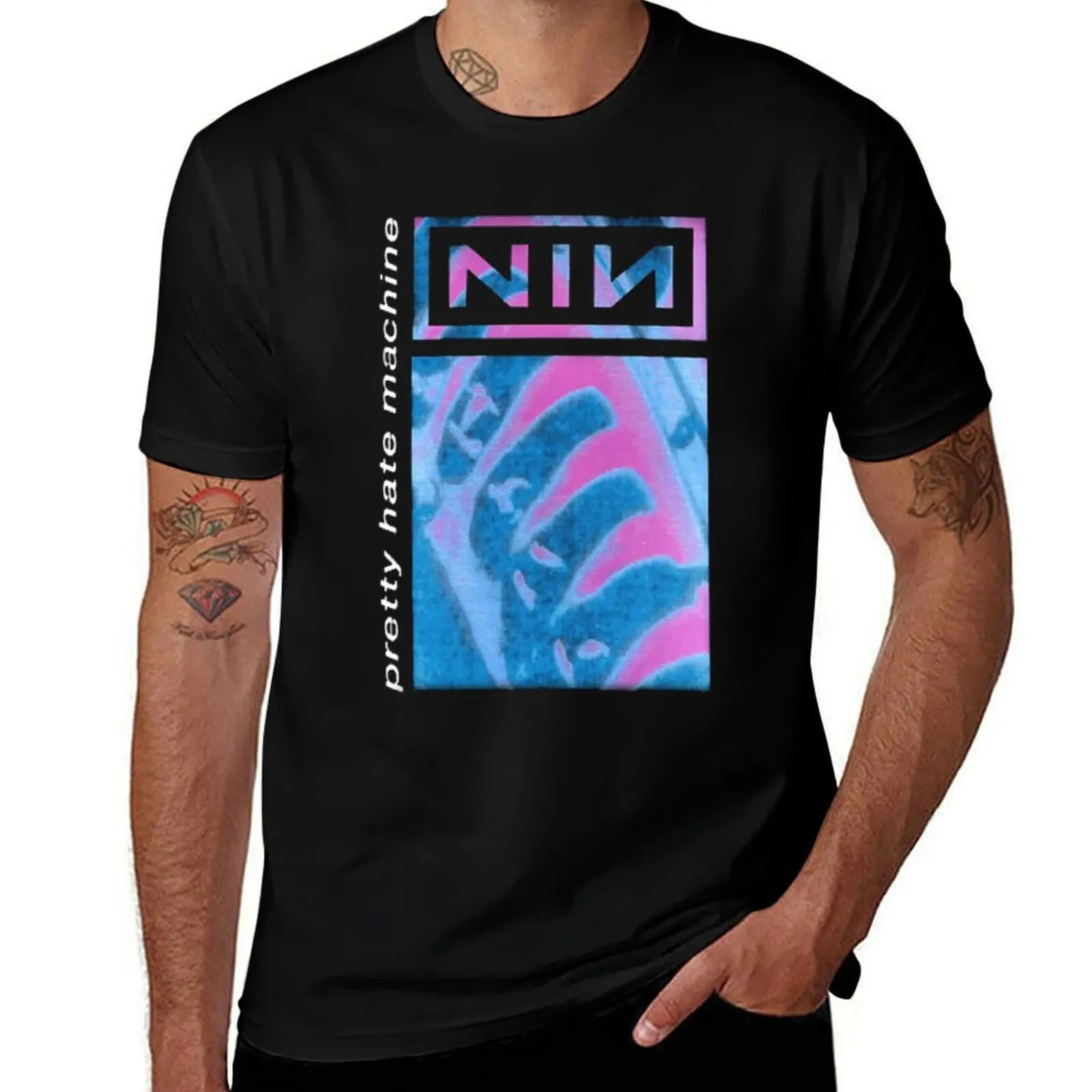 

pretty nine nin machine T-Shirt Summer Holiday Casual Tee
