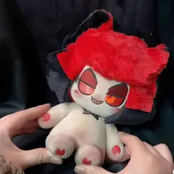 Anime Attribute Role Alastor Dolls Cosplay Soft Plush Stuffed Doll Body Dress Up Cotton Stuffed Toys 20cm Figures Birthday Gift