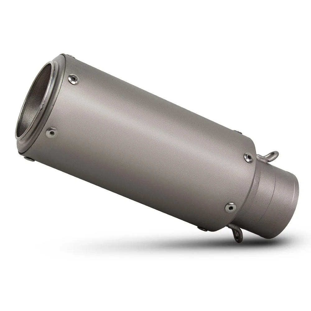 

60MM Titanium CR-T Exhaust Muffler Project Escape Tailpipe For R3 CB650R R7 GSXR600 F900XR 450SR-S 675NK Trident 660 CBR1000RR