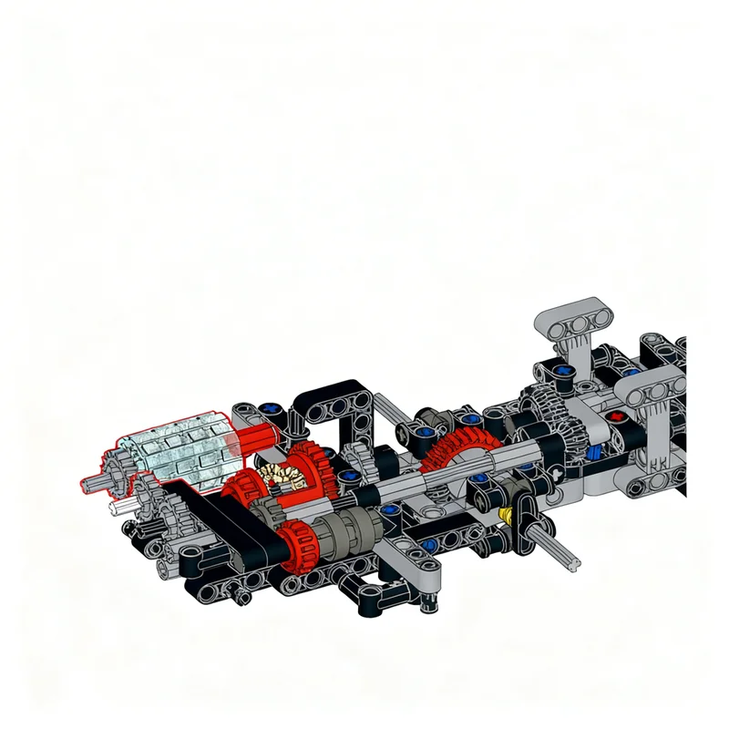 2093pcs MOC Hybrid Garbage Truck Technical Model Building blocks Construction Christmas gifts toy creative DIY idea Brick Kids