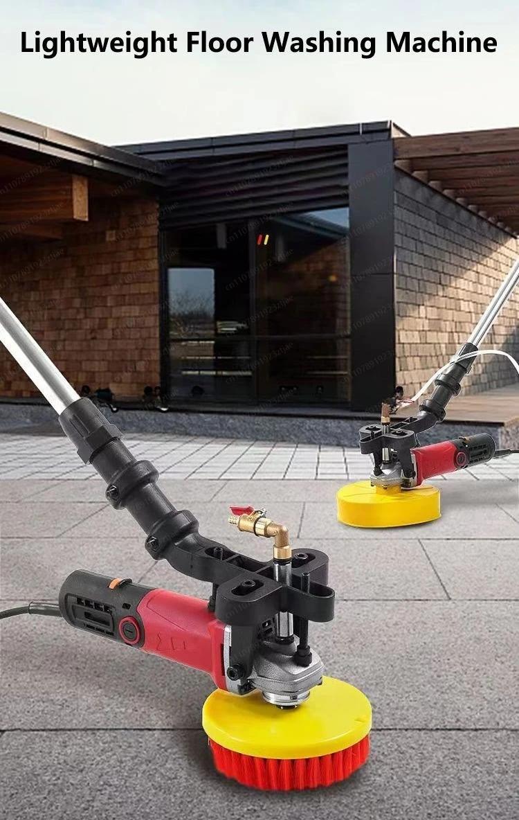 SS 1.5M Polishing Machine Water Mill Household Stone Marble Tile Terrazzo Anti-Alkali Waxing Polishing Machine Cement Floor