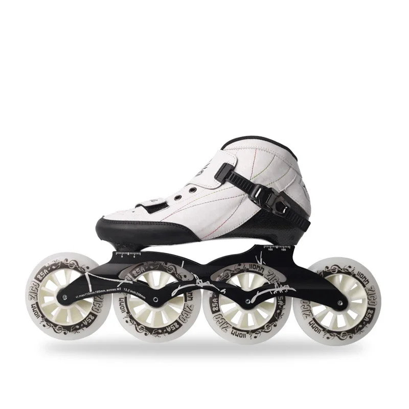 

Inline Skate Shoes,Speed Skates Professional Racing Children's 4-wheeled Skates Straight Row Large 4 Wheels Inline Roller