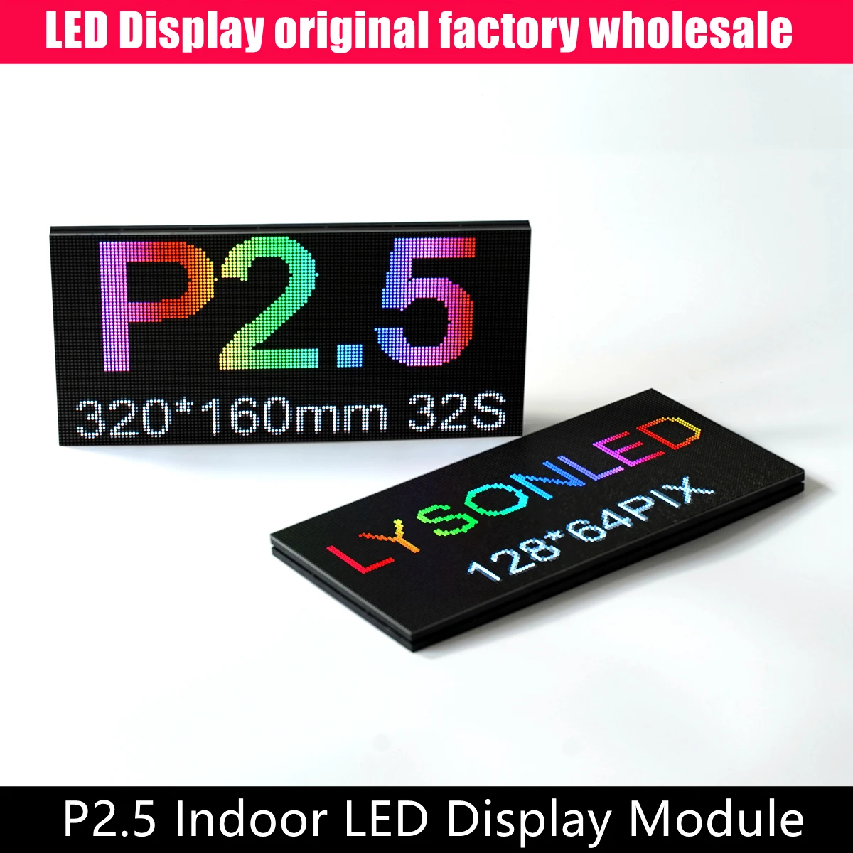 128x64 Matrix LED Zeichen RGB P 2,5 Led-modul Videowand Indoor Screen Volle Farbe Display