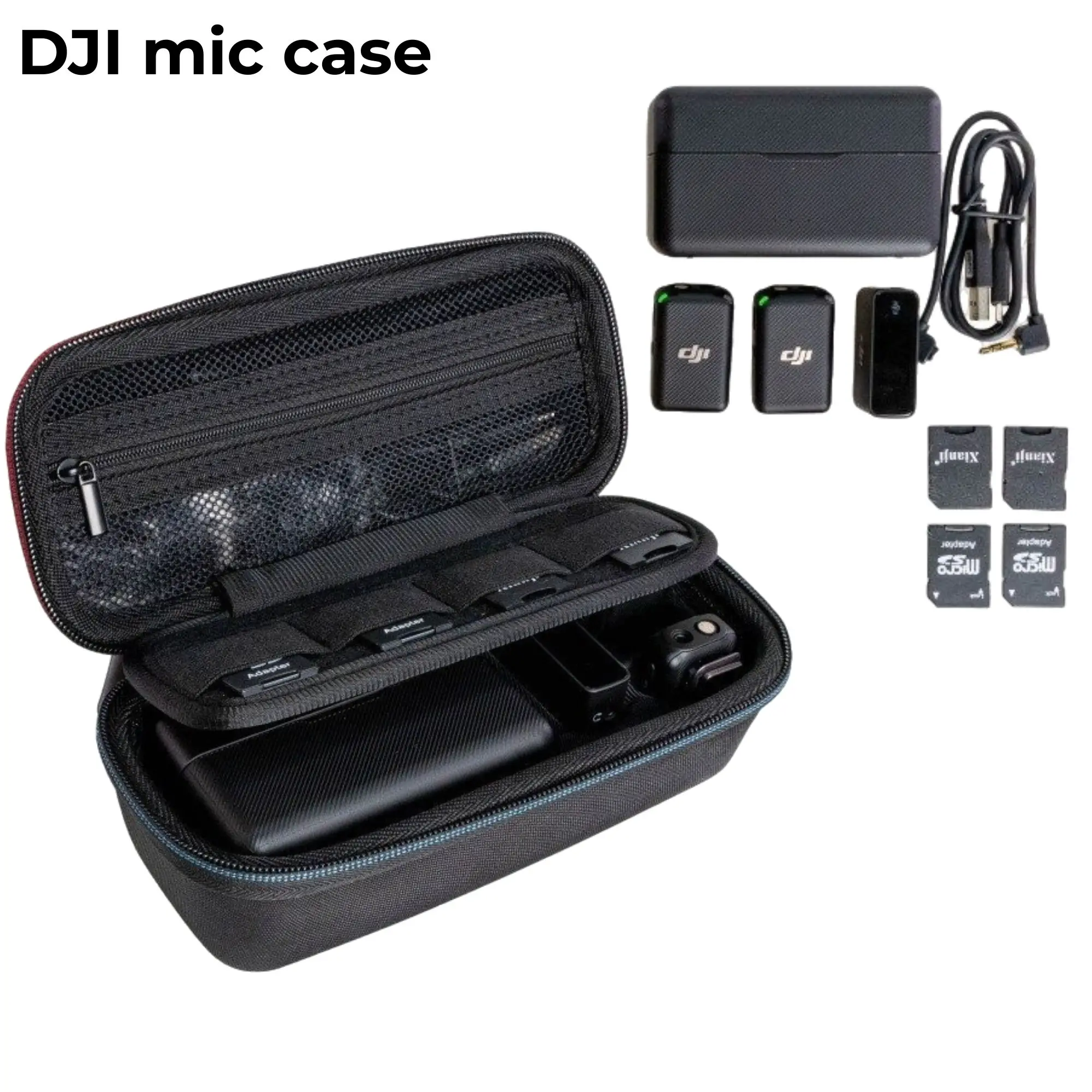 حافظة ميكروفون لاسلكي لـ DJI Mic/BOYAMIC/BOYAMINI/BOYA OMIC/BOYA BY-M1/BY-M3/Holyland Lark M2/M1/C1/Neewer CM28 ميكروفون