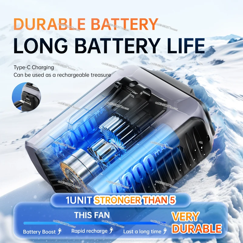 Wholesale Portable Fan with Power Bank Hanging Neck Hanging 4000mAh  Neck Fan Waist Fan