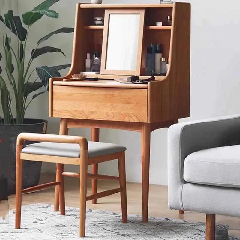 

Nordic Girl Bedroom Dresser Eithe Drawers Stool Living Room Mirror Dressing Table Storage Small Comoda Pra Quarto Furniture