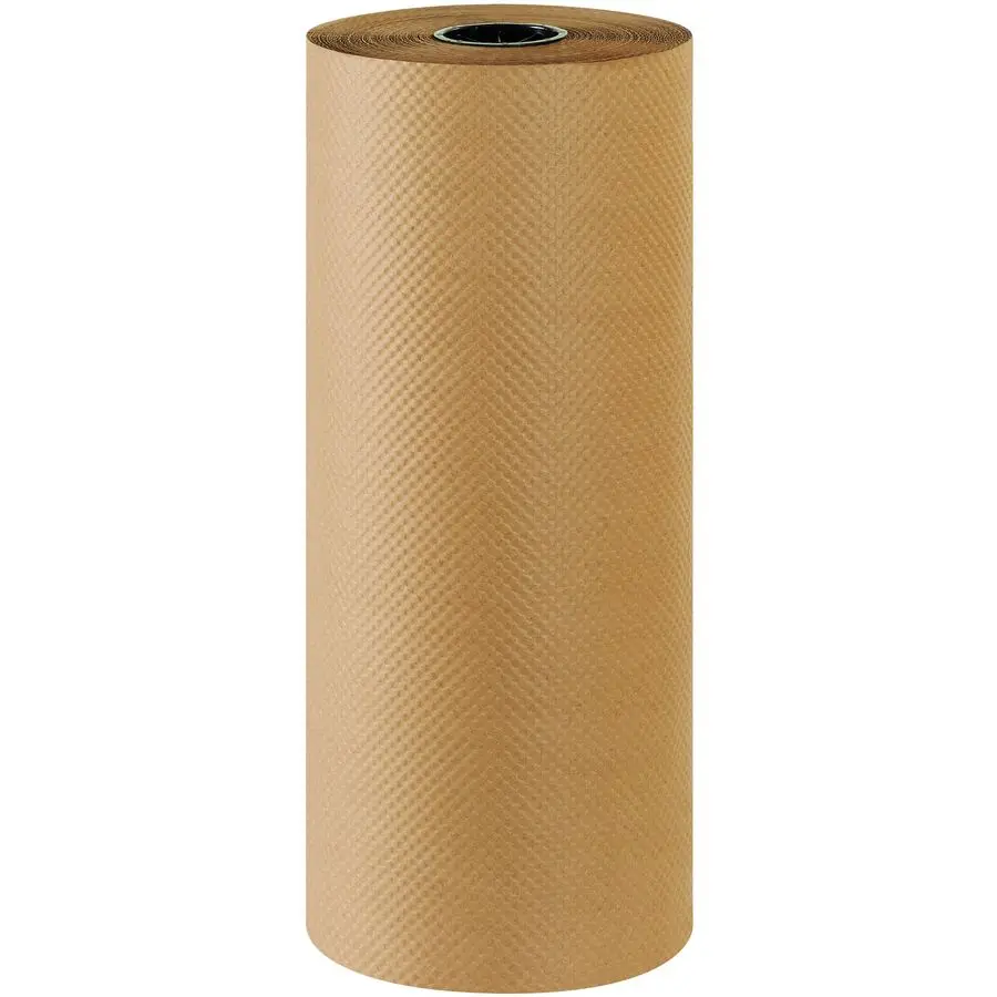 

Indented Kraft Brown Paper Roll, 60, 24 x 300, 100 Recycled Paper, Ideal for Shipping, Packing, Moving, Gift Wrapping, Craft, Du