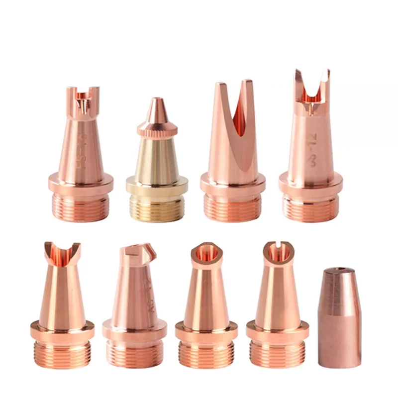 Buse de soudage Laser portative M16, pistolet de soudage à lentille, buse en cuivre, buse de guidage de fil, buse d'alimentation de fil Weiye