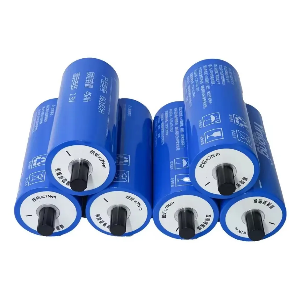 

12pcs LTO66160F 2.3V Lithium Titanate Deep Cycle Batteries 30Ah 35Ah 40Ah Storage Home 9V Discharge Rate