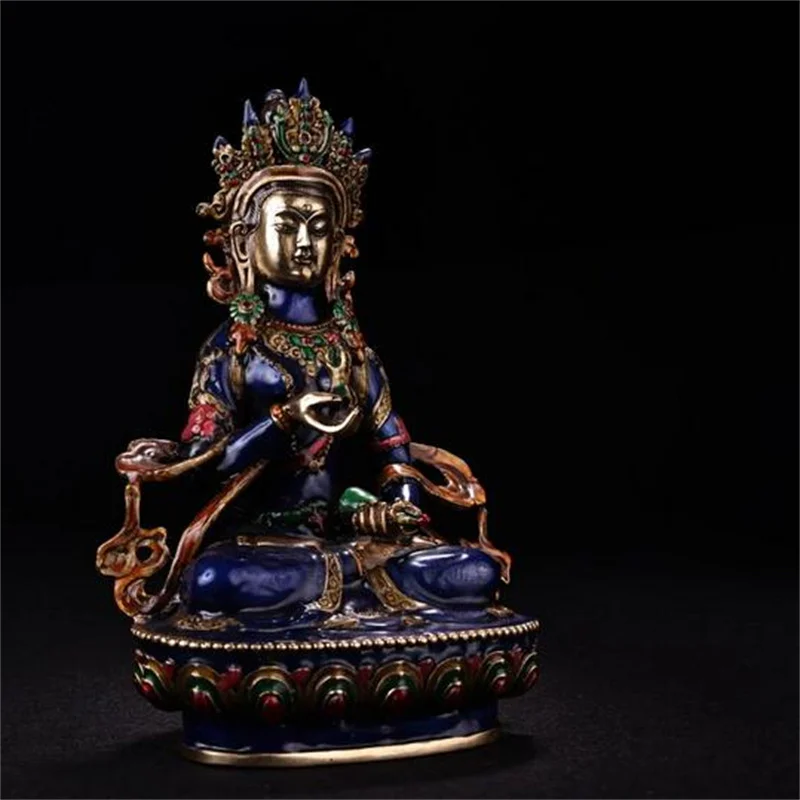 Chinesische bronze antike sammlung messing guanyin ornamente