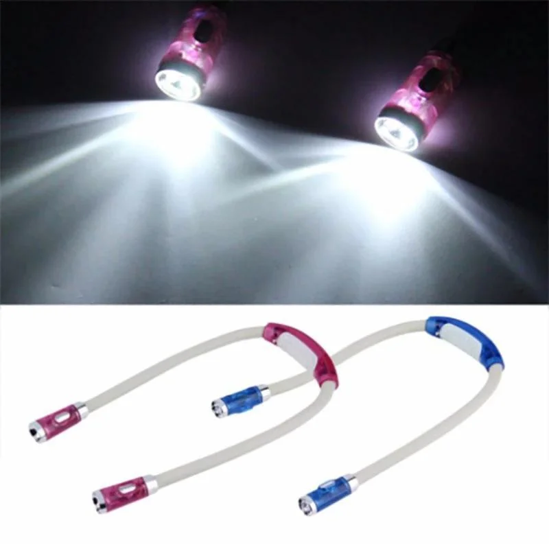 

Flexible Handsfree Led Neck Light Book Light Novelty Led Night Light Flashlight Portable Hug Reading Lamp