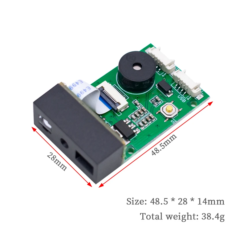 Imagem -02 - Usb Uart Barcode Scanner qr Code Scanner Leitor Módulo Gm67 1d 2d