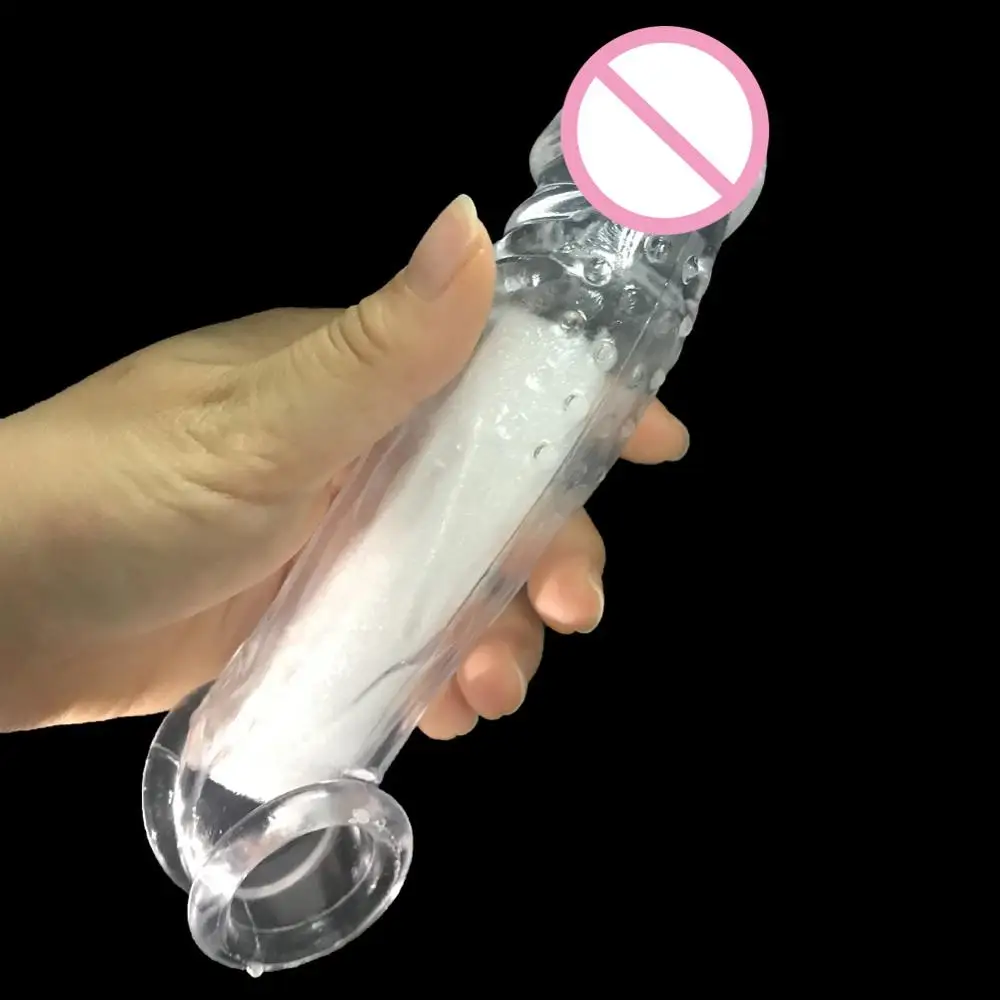 Penis Condom Reusable Penis Sleeve Sex Delay Ejaculation Cock Ring Extensions Triple Bondage Sex Tools for Men Intimate Goods