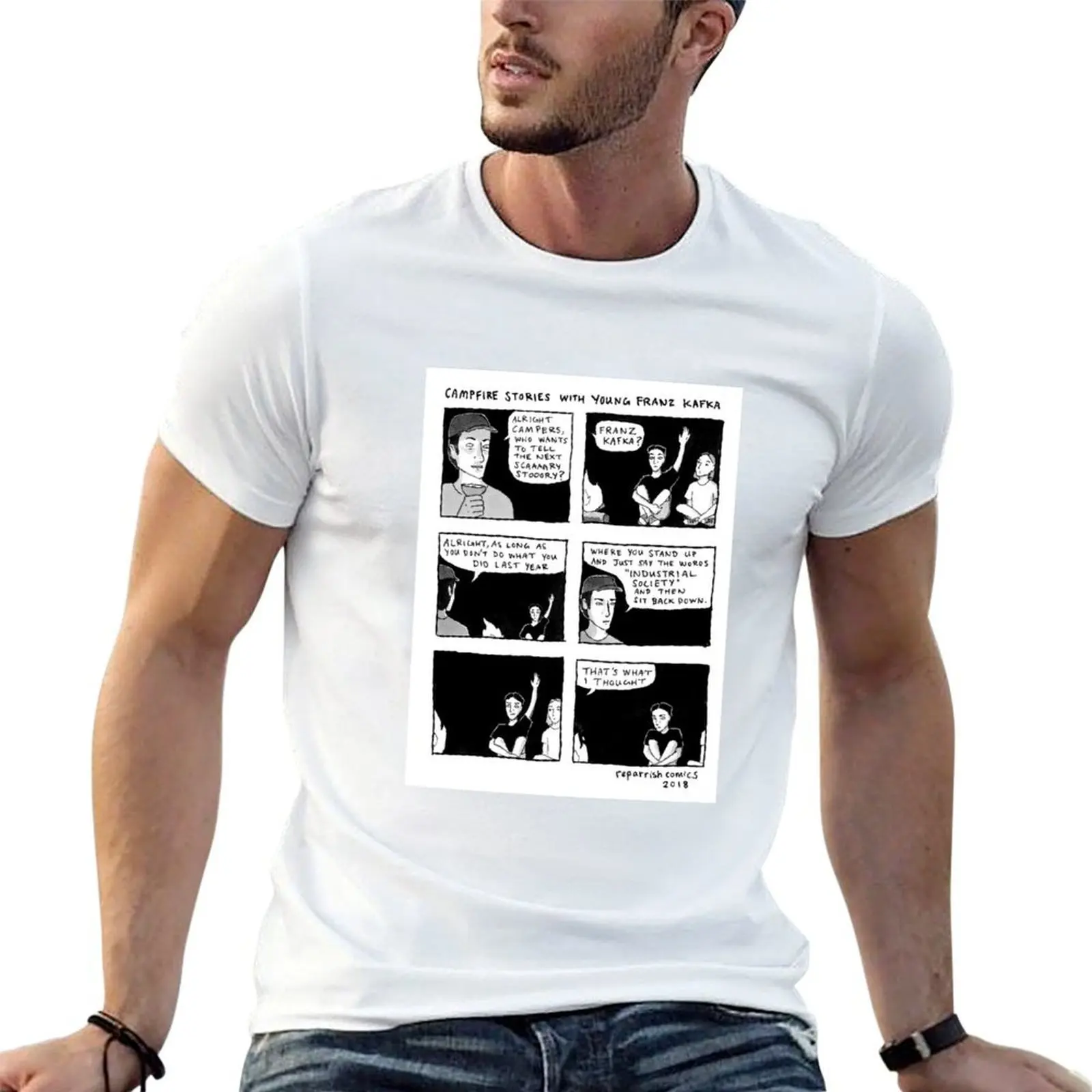 With shirt t t man man Campfire Stories designer t shirt shirt Young luxury Kafka T-Shirt cotton pack