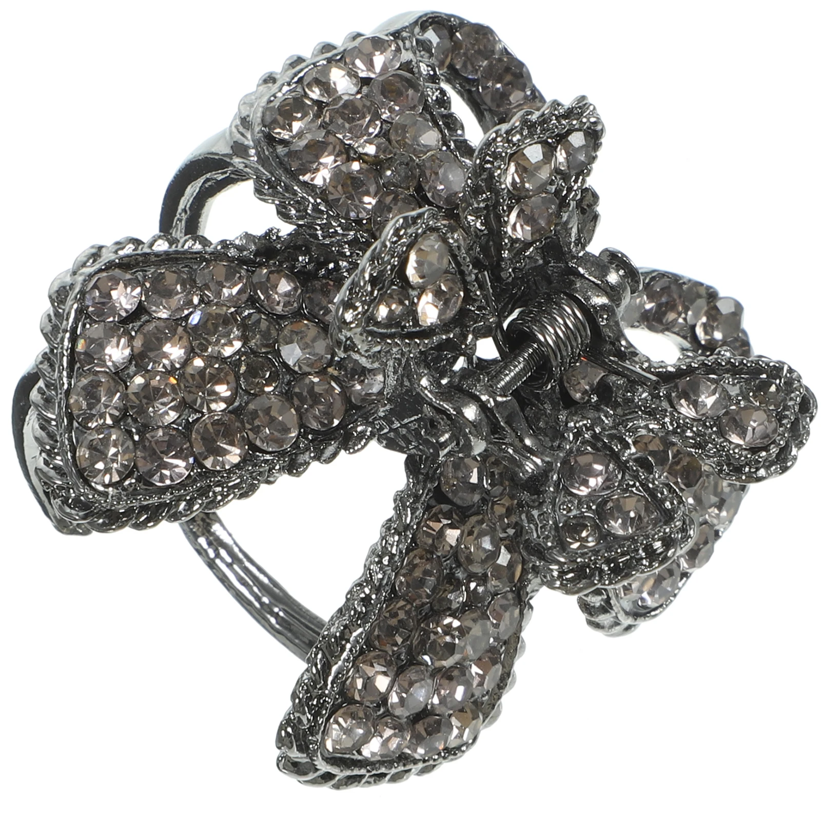

Rhinestone Hair Clip Medium Size Blue Retro Bobby Pins High Ponytail Holder Long Hair Ponytail Holder Accessories Women
