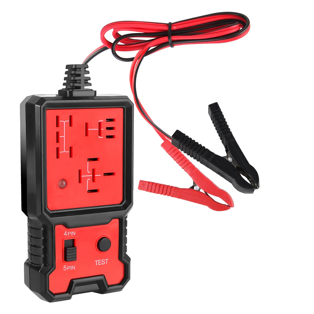 Automotive Electronic Relay Tester LED Indicator Light Car Relay Tester Universal 12V Car Battery Checker