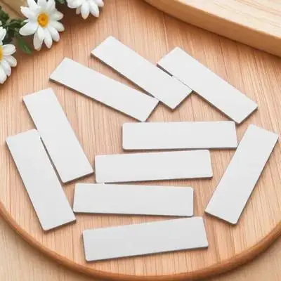 10 Pcs Labels Horizontal Name Badge Blank License Plates Door Silver Desk Signs Plaque