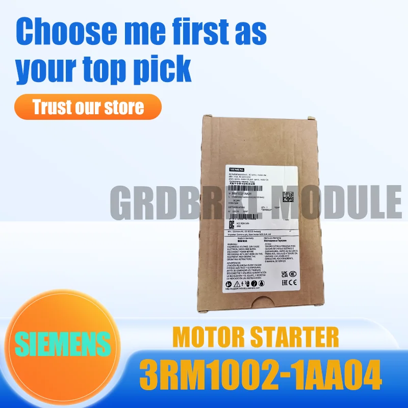 

Новый оригинальный реверсивный плавный пускатель SIEMENS 3RM1002-1AA04 для двигателей