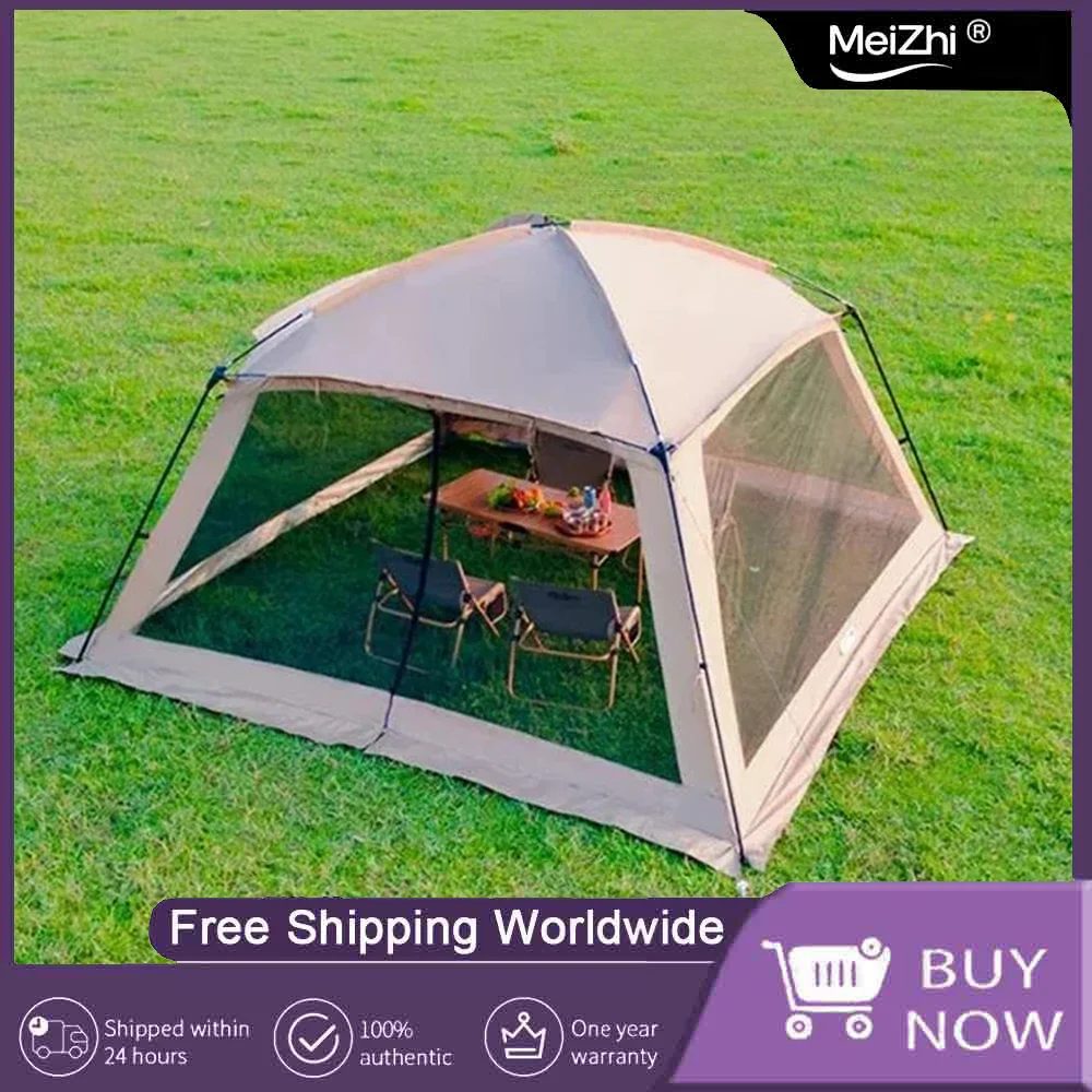 

Outdoor Camping Equipment:6-15Person Mosquito Net Tents with Rainproof Silver Glue Sunscreen for Beach Picnic and SunshadeCanopy