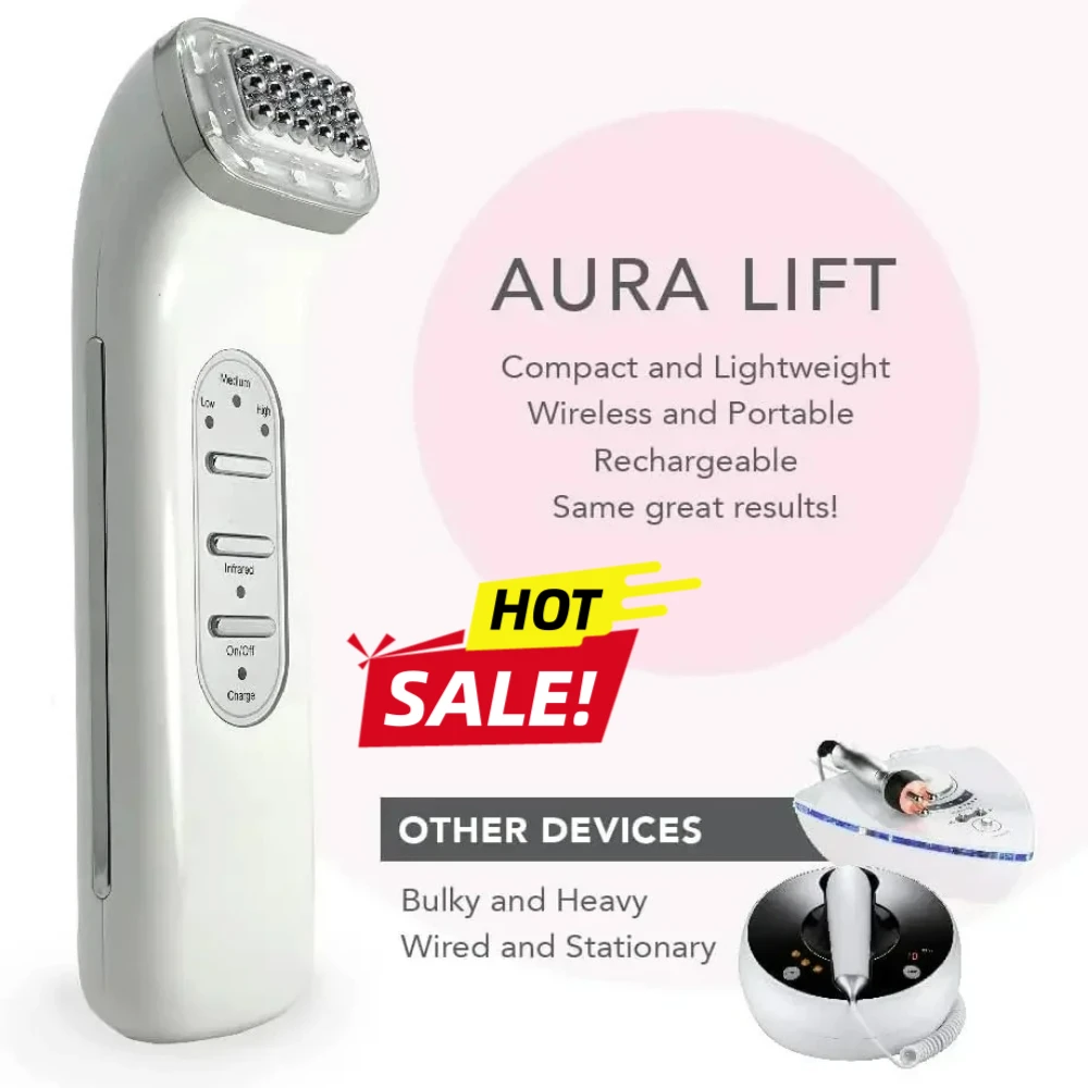 เครื่องยกกระชับผิวหน้า ลำคอ และผิวกาย - ยกกระชับผิวอย่างมืออาชีพ ดูแลผิวต่อต้านริ้วรอยแบบไม่ต้องผ่าตัด ใช้งานง่ายแบบไร้สาย พกพาสะดวก