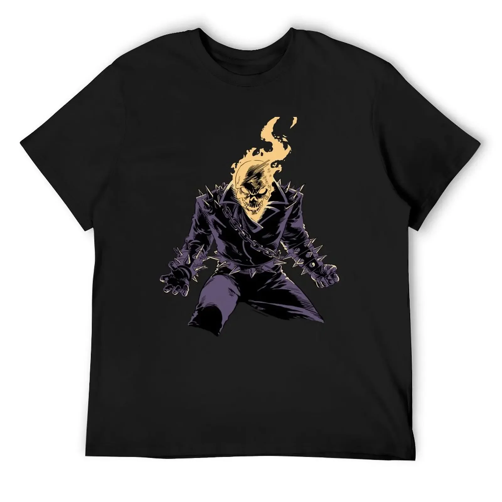 

Ghost rider T-Shirt kawaii clothes blacks basketball graphic tees Short sleeve tee men