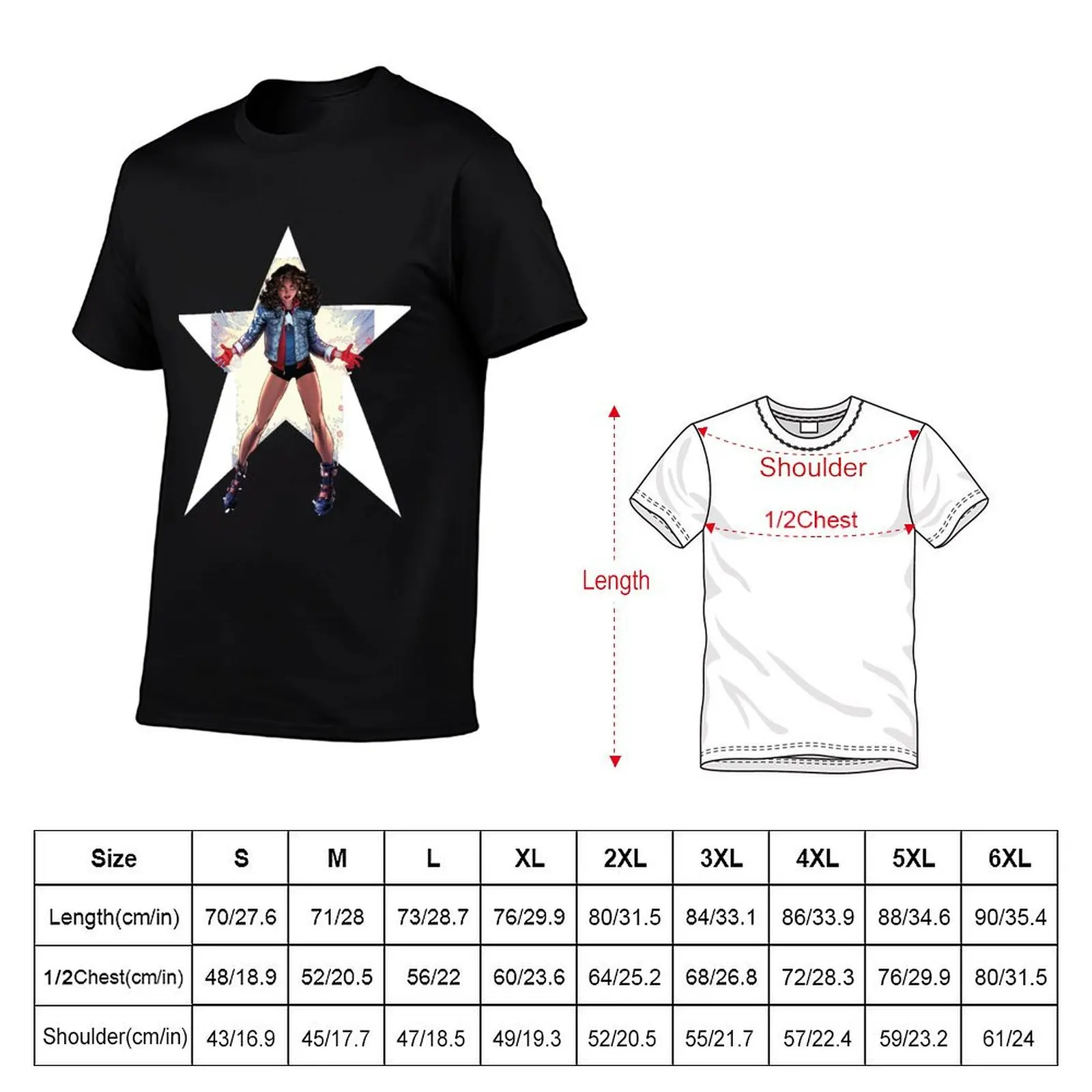 america chavez T-Shirt funny shirt cotton plus size tops mens designer clothes