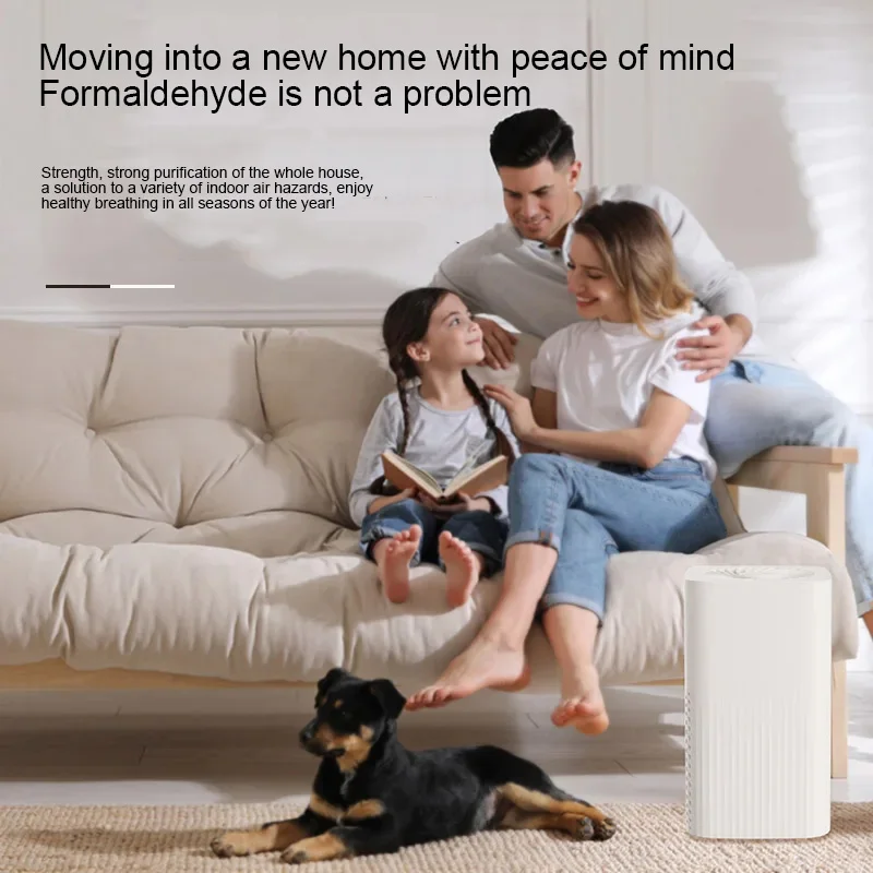 Deodorant & Odor Removal Air Purifier Quiet Air Cleaner with 360°Air Intake H12 True HEPA Air Purifier Home Pets Office