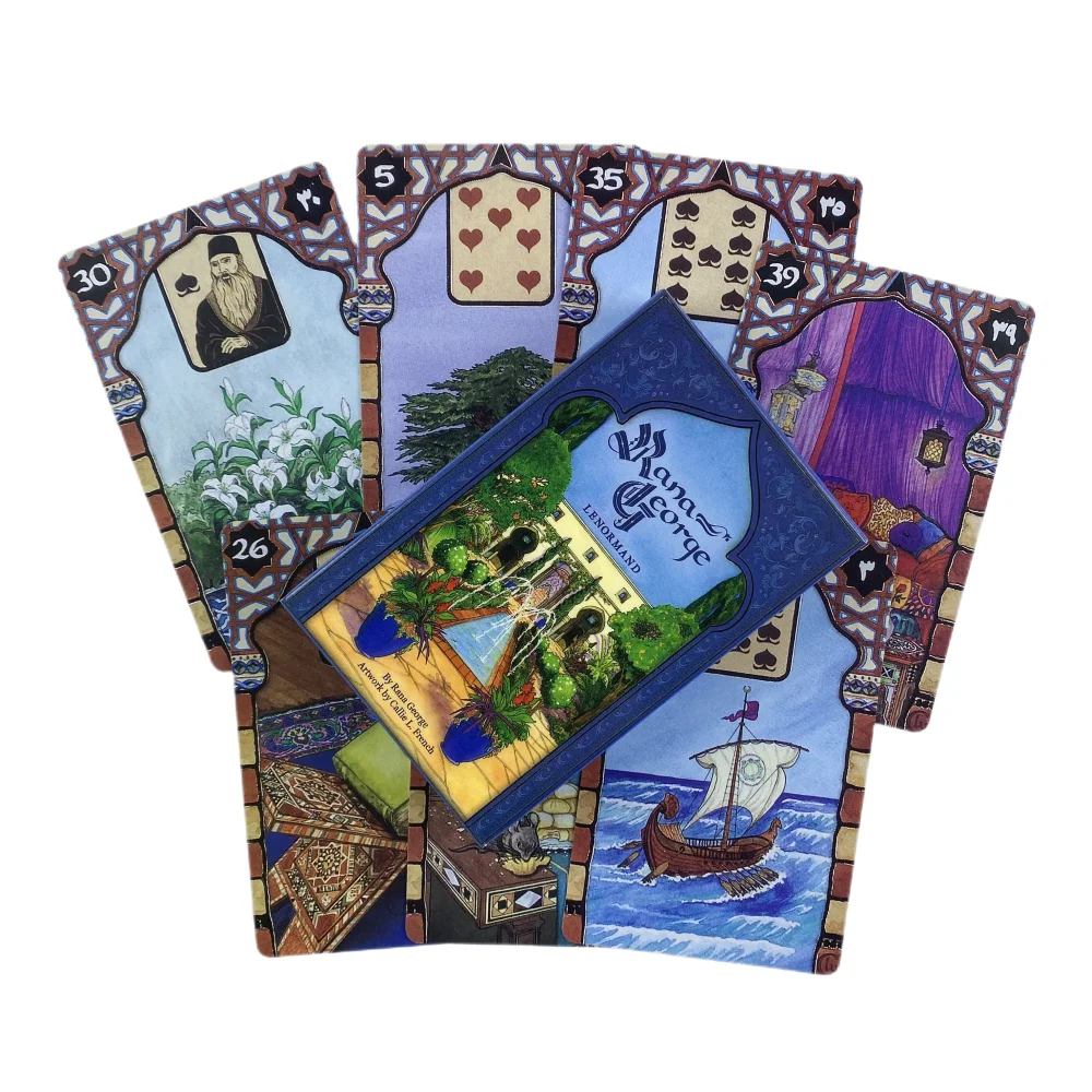 Old Style Lenormand Fortune-Telling Oracle Cards Tarot Divination Deck English Vision Edition Board Playing Game For Party