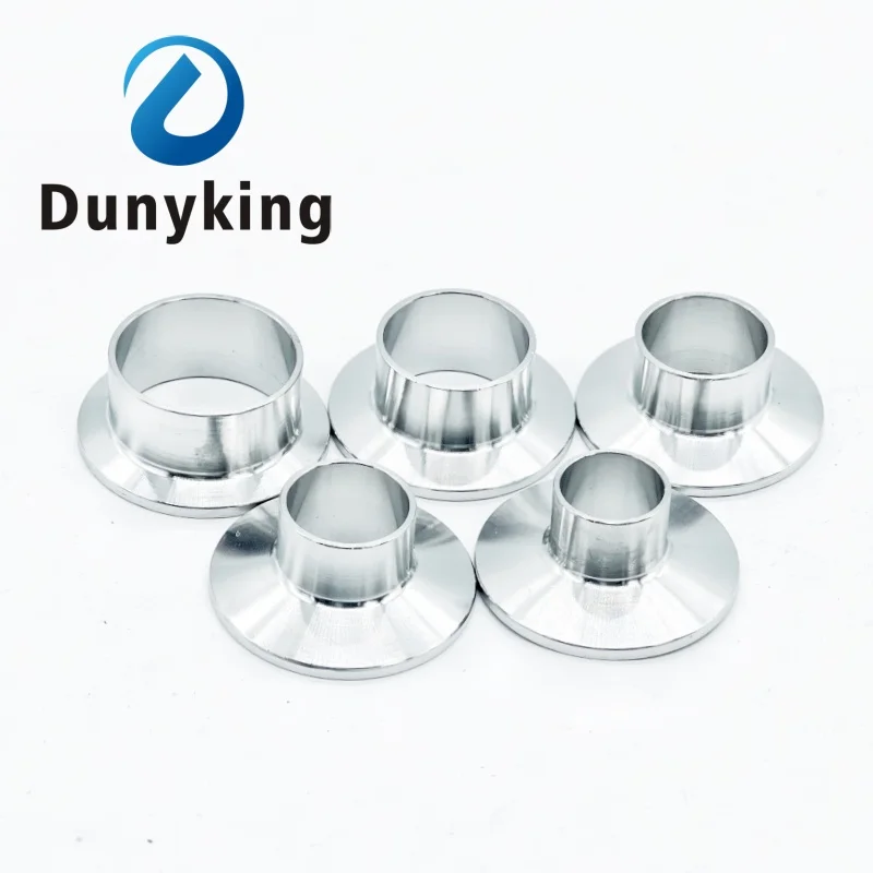 12.7mm 19mm 38mm 51mm 76mm 159mm OD SS304 Stainless Steel Sanitary Pipe Weld Ferrule Tri clamp Type and  Lengthened connection