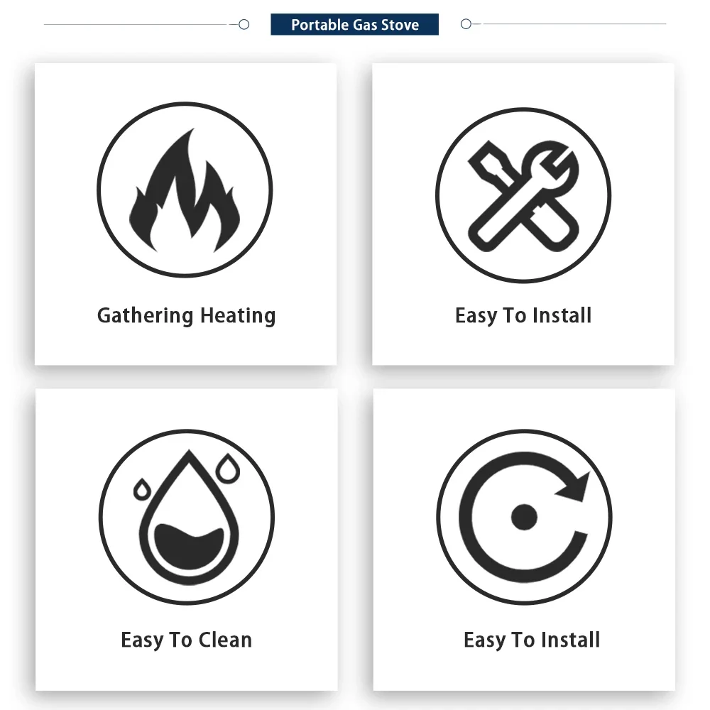 5 Burner Multi Function Cooktop Five Cooker Counter Top Cook Hob Commercial Range Heavy Table Gas Stove for Sale