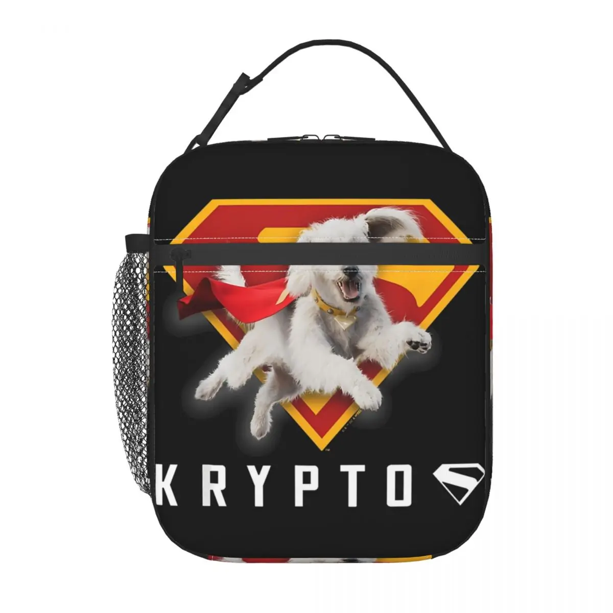 Supermans 2025 Movie Krypto Shield Merch Insulated Lunch Tote Bag For Office Food Storage Bag Leakproof Thermal Cooler Lunch Box - Image 3