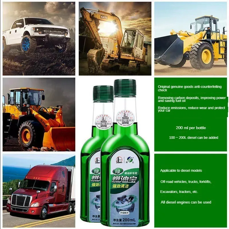 Fuel Treasure Additive Removes Carbon Deposits Diesel Vehicle Combustion Maintenance Cleaning Agent Car Fuel Treasure 200/800ml