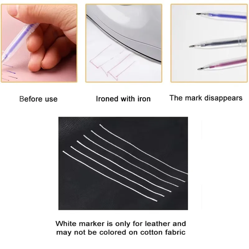 الحرارة قابل للمسح ماجيك النسيج قلم طلاء عبوات أقلام مجموعة ارتفاع درجة الحرارة تختفي النسيج DIY بها بنفسك الحرفية الخياطة اكسسوارات أقلام