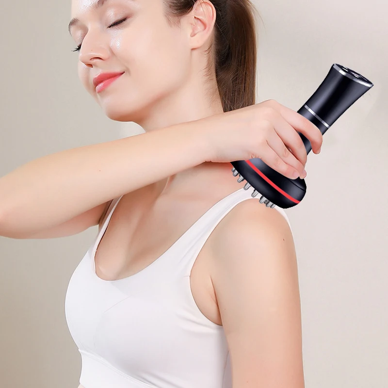 

[Valentine's Day Gift] Home smart meridian massage device, 7-color LED beauty facial care, full-body massage and facial care set