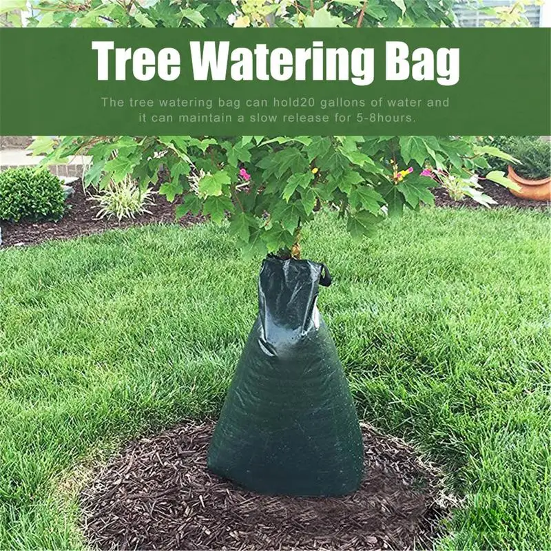 Tree Watering Bag 20 Gallon Drip Irrigation Bag Tree Watering Pouch Slow Release Bags Garden Automatic Watering Tool For Planted