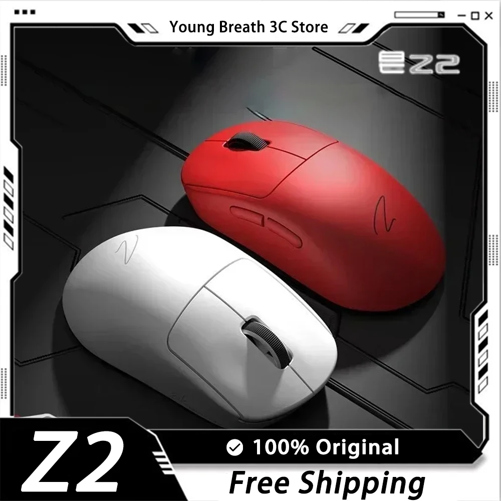 

Zaopin Z2 Wireless Mouse 4K PAW3395 Sensor Nordic 52840 Three Mode Lightweight Low Delay Ergonomics Gaming Mouse FPS Gamer Gifts