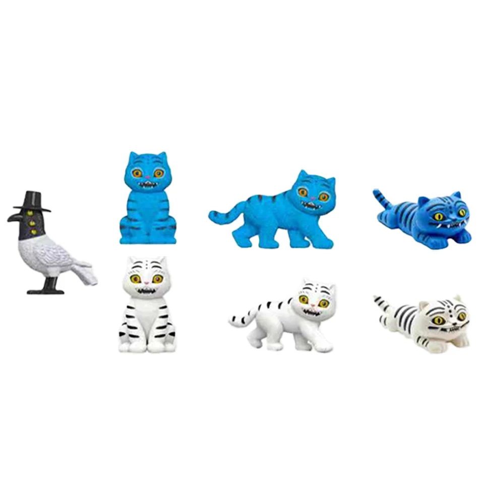 Nuovo Kpop Demon Hunters Carino Tigre Viola Cappello Nero Gazza Con 3 Occhi Mostro Caccia Ragazza Gruppo Figura Figurine Bambola Per Ventole Regalo