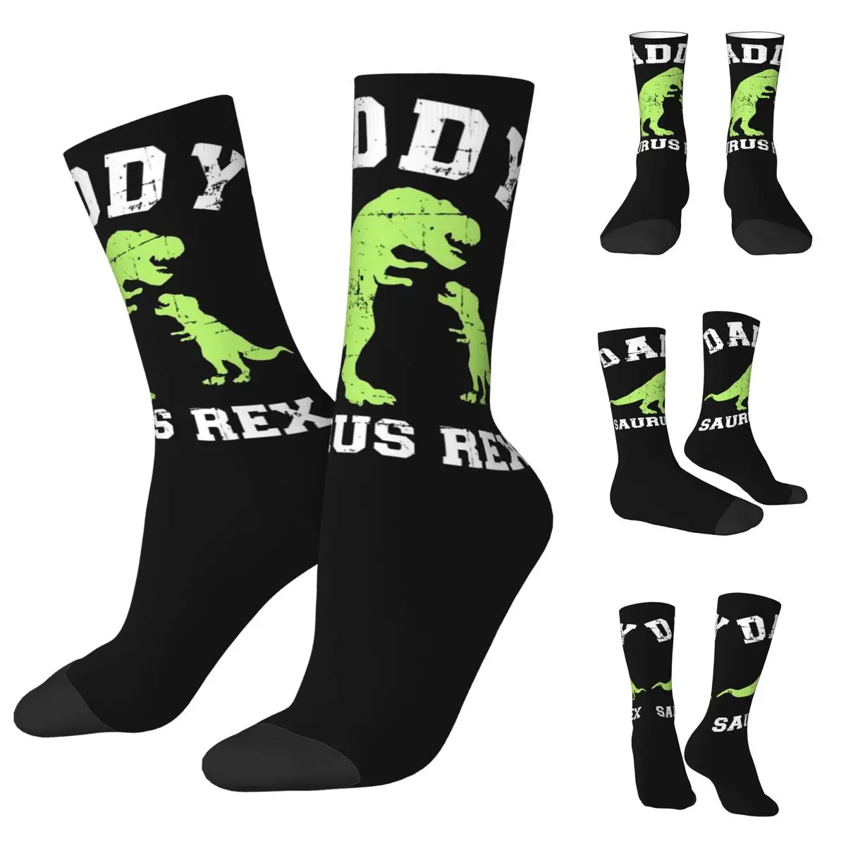 Papasaurus Men and Women printing Socks,lovely Applicable throughout the year Dressing Gift