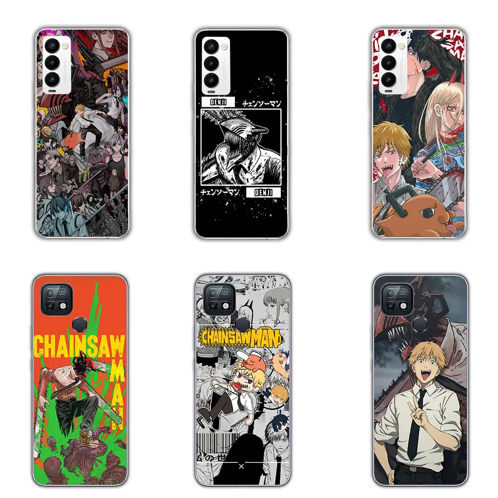 Denji Makima Tatsuki Fujimoto Chainsaw Man Phone Case for Motorola Moto Edge 50 40 Pro 30 neo 20 Lite Ultra One Fusion E22 G85