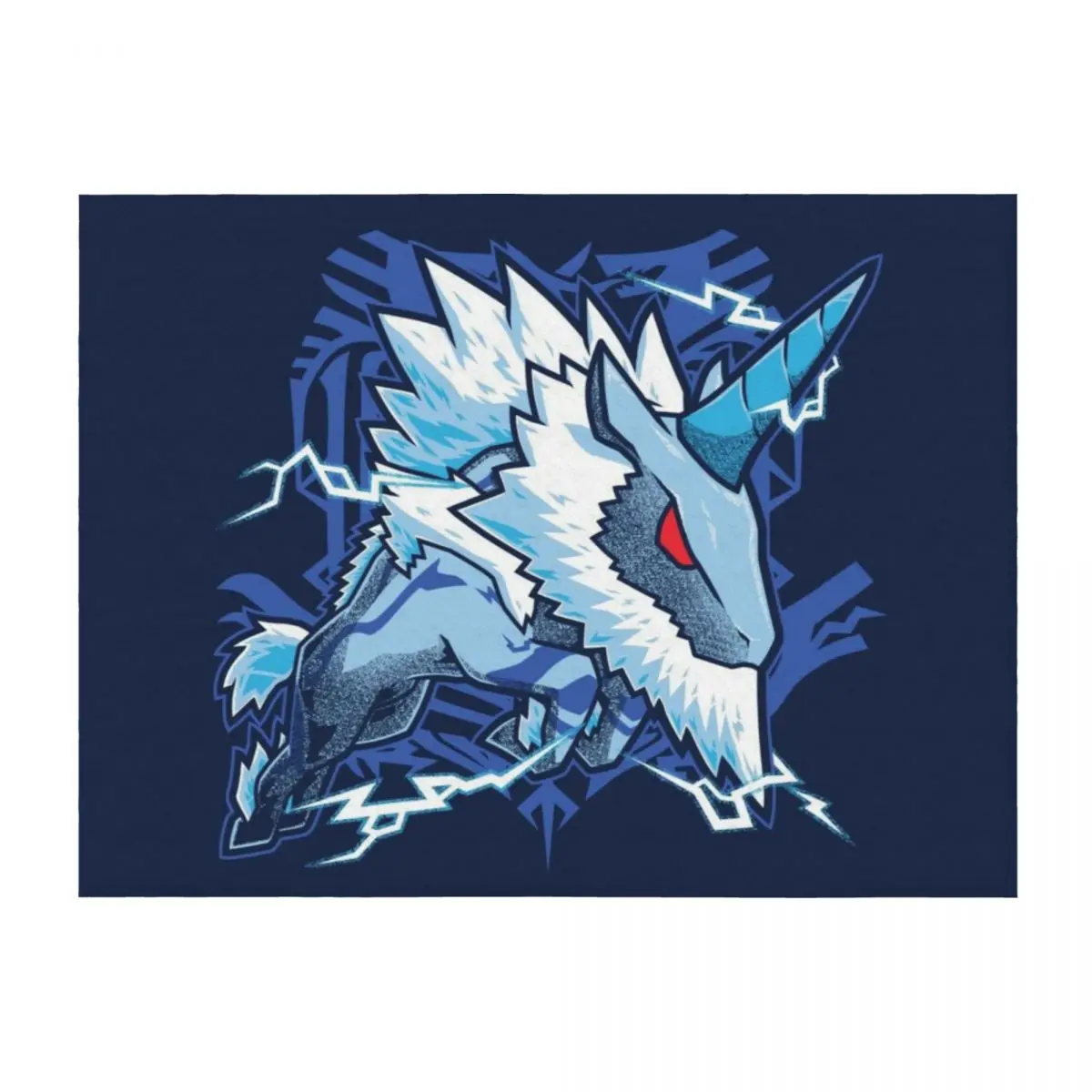 

Kirin Monster Hunter Throw Blanket bed plaid Bed linens manga Furry Blankets