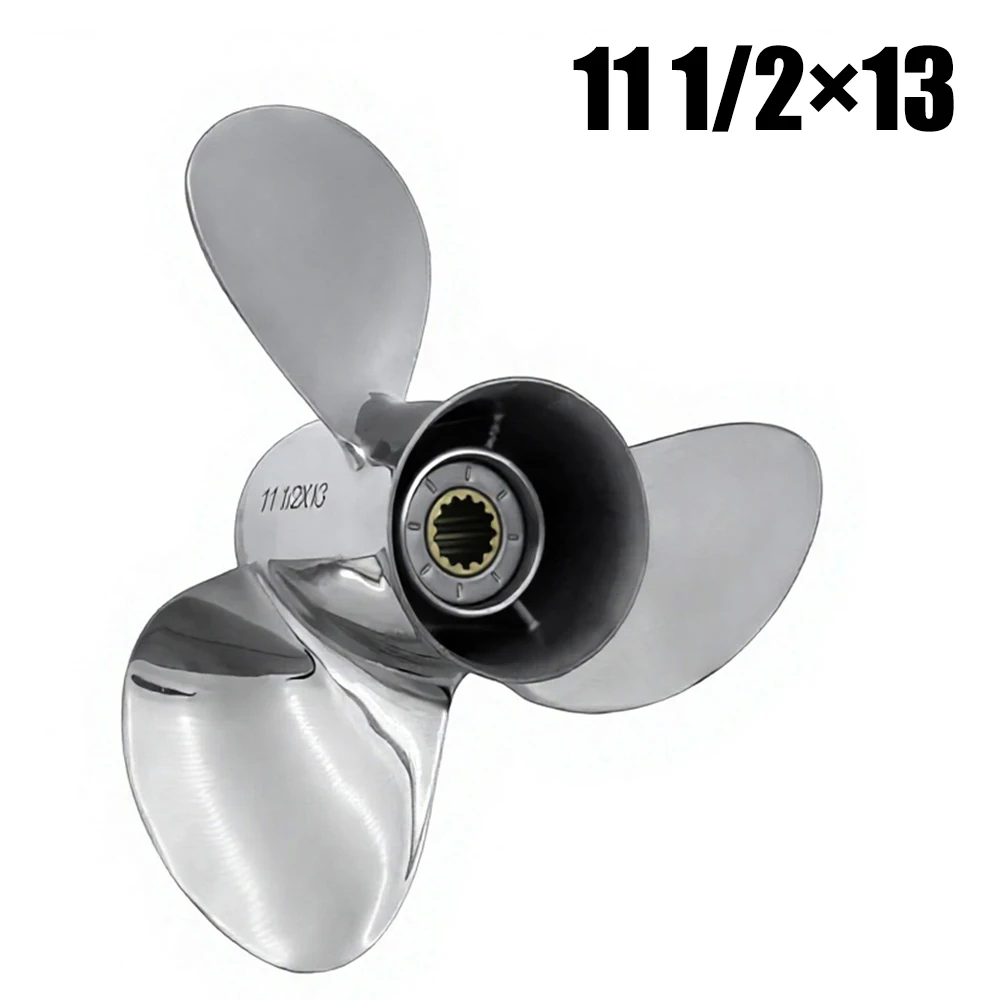 58100-95540-019 Stainless Steel Propeller 11 1/2*13 for SUZUKI 4 Stroke 40-60HP Boat Engine
