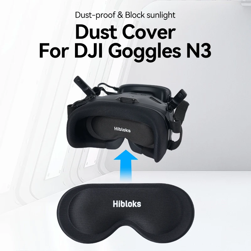 

Hibloks for DJI Neo goggles N3 for Avata 2 N3 sponge eye mask dustproof sunshade lens protection cover anti-scratch anti-knock