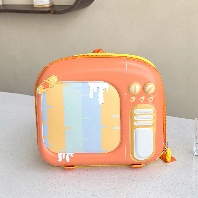 

New Kindergarten Backpack Cute TV Baby Eggshell Backpack Boys and Girls School Lightweight Backpack