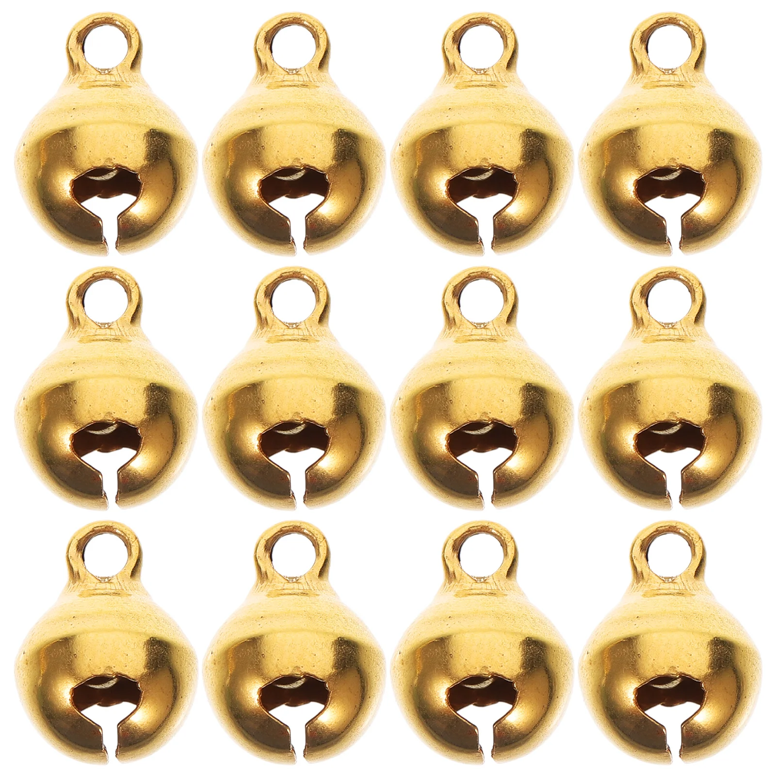 

100Pcs Small Bells 8Mm Mini Open Ringing Bells for DIY Jewelry Making Craft Projects Christmas Tree Decor Keychain Pendant