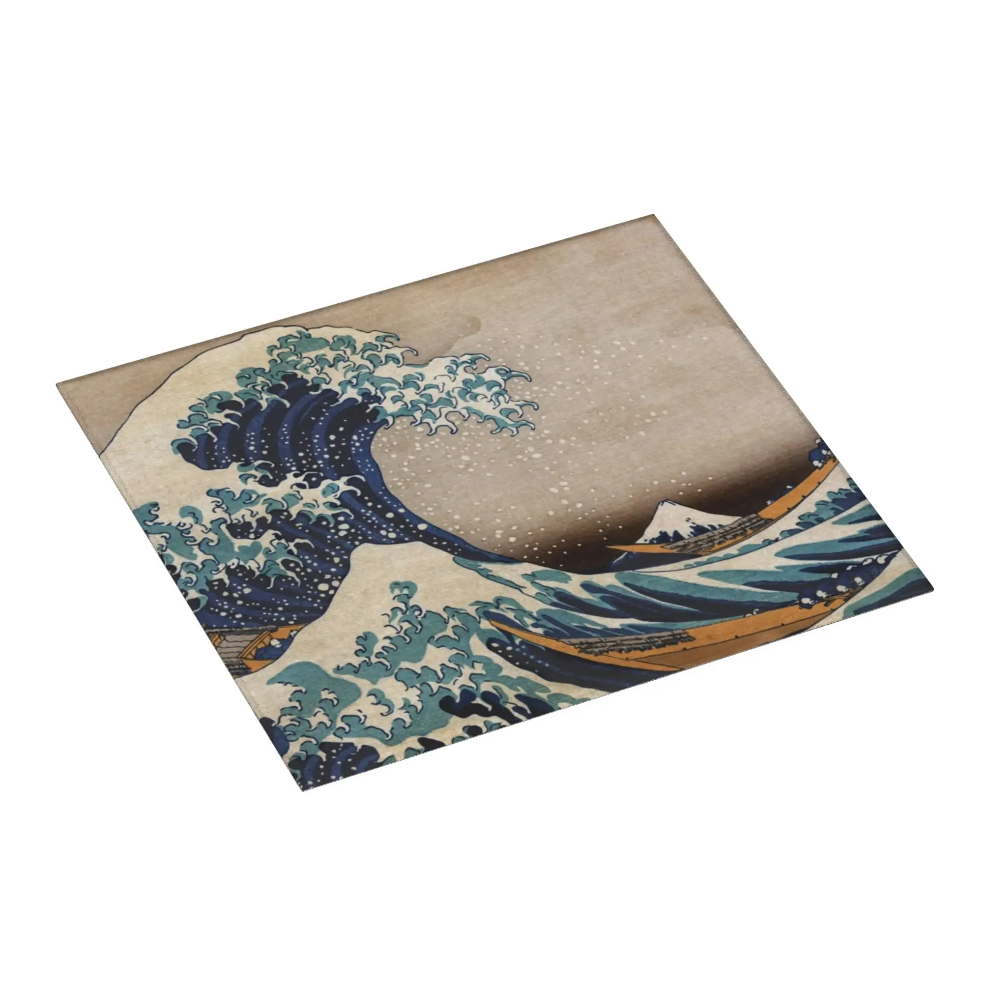 The Great Wave off Kanagawa Non‑Slip Waterproof Absorbent Barware Tableware Oil Proof Reusable  Bathroom Drying Mat For Kitchen