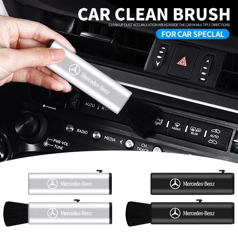 Adjustable Car Conditioning Air Outlet Brush Retractable Cleaning Brush For Mercedes Benz B/C/E/S Class A Class C200L GLC GLK