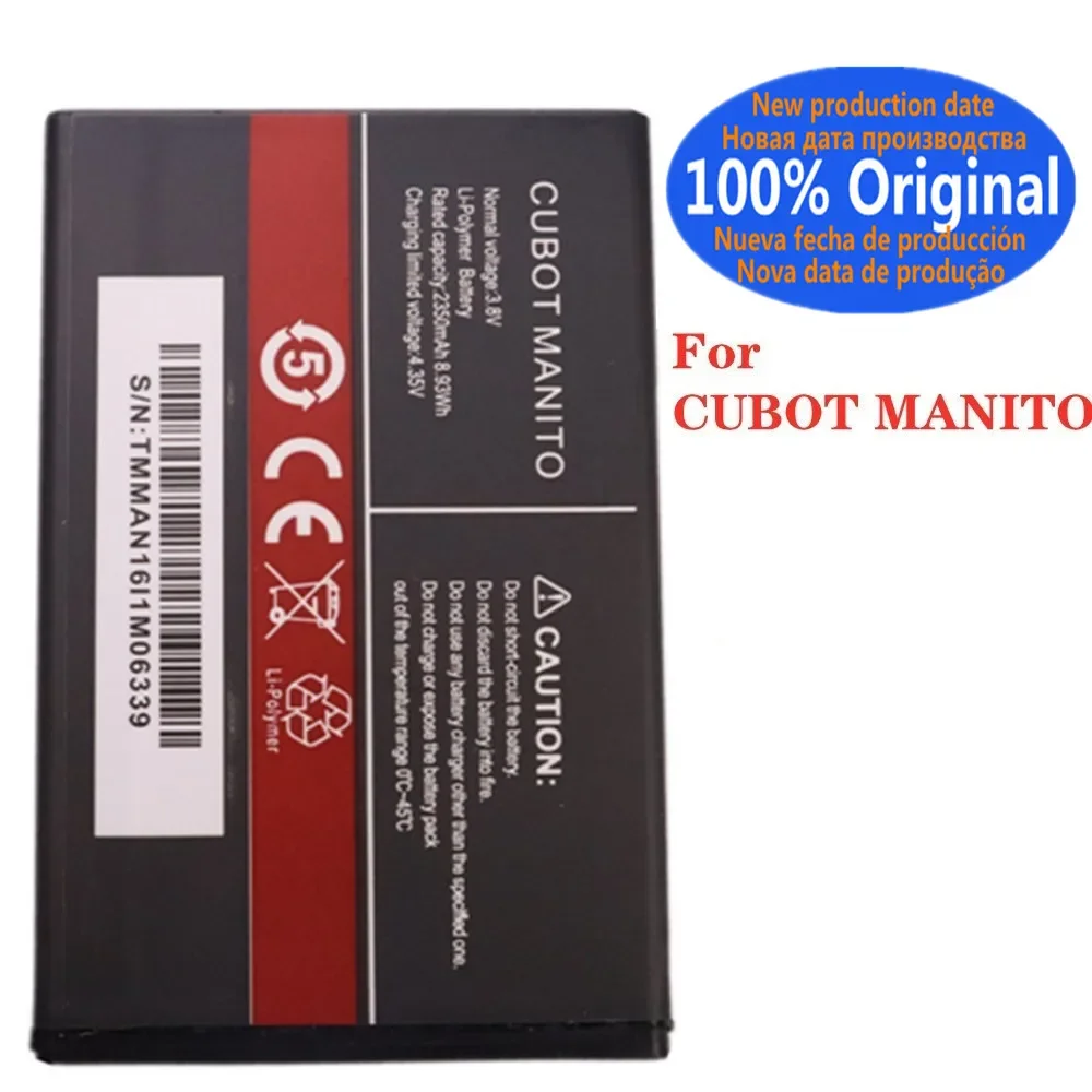 New 2350mAh Original Phone Battery For CUBOT MANITO Replacement Batteries In Stock Fast Deliver