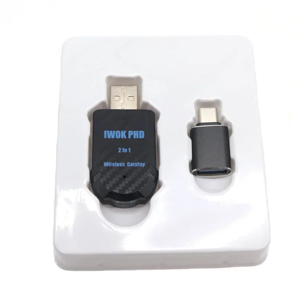 محول CarPlay اللاسلكي ومحول Android اللاسلكي التلقائي الصغير، 5 جيجا هرتز WiFi Type-C/USB التوصيل والتشغيل Carplay محول لاسلكي 2 في 1 #2
