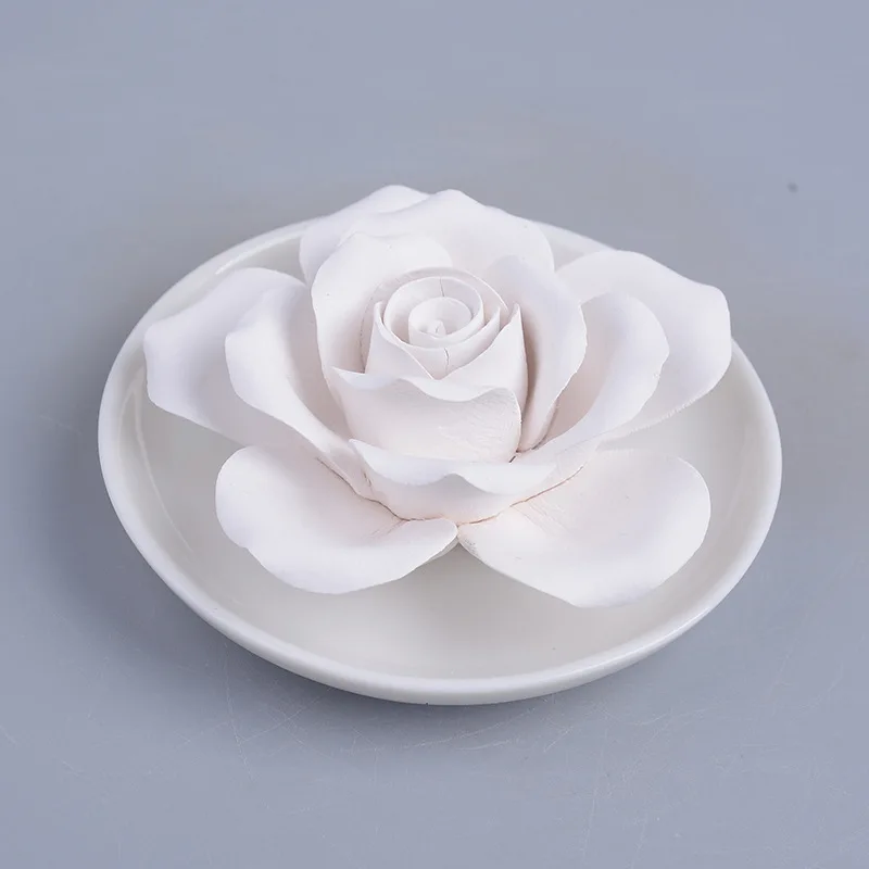 1PCS Ceramic Aromatherapy Air Freshener Car-mounted aromatherapy disc diffuser stone decoration Perfume table top bedroom decor