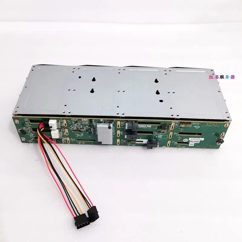 100% Perfect 12 bay 3.5-inch hard drive cage hot swappable 8087 interface D-type 4ping power supply SAS/SATA storage